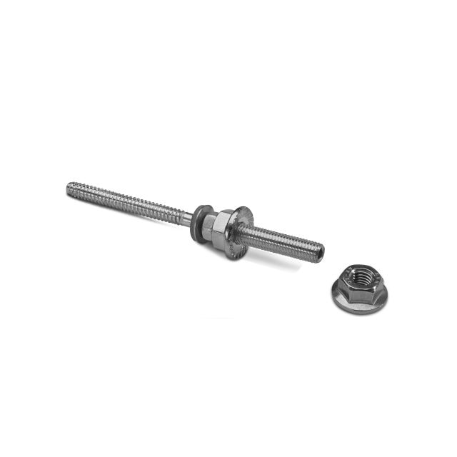 NOVOTEGRA Tornillo doble rosca para acero M10 140 mm