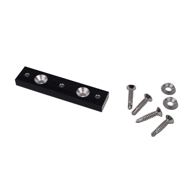 NOVOTEGRA Pletina antideslizante negra para fachada 90 x 20 x 8 mm