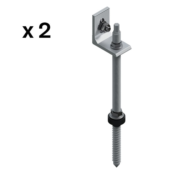 SUNFER S01-250-L Tornillo de doble rosca para madera u hormigón (2 PCS)