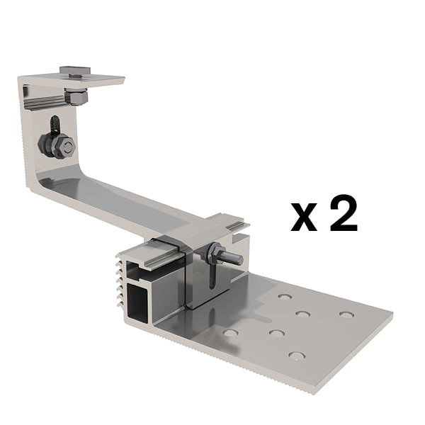 SUNFER S02.4 Fijación salvatejas regulable para cubiertas de teja (2 PCS) - SUNFER