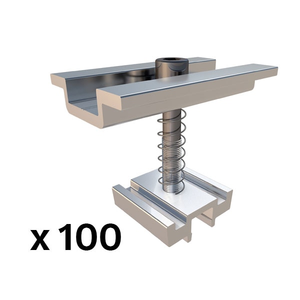 SUNFER S11.3 Pinza intermedia, fijaciones S61/S62 (100 PCS)
