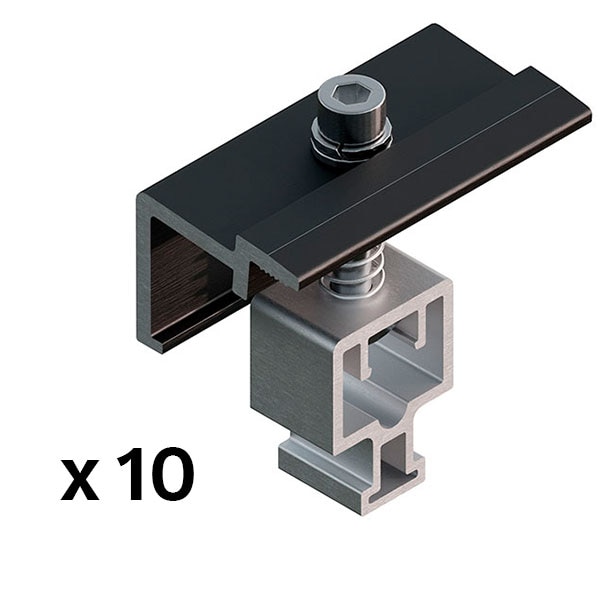 SUNFER S10-B Pinza final autoregulable negra (10 PCS) - SUNFER
