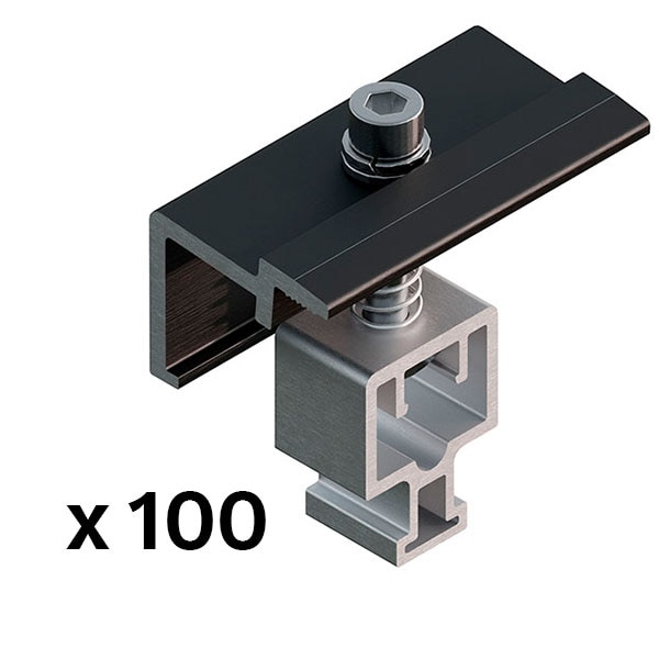 SUNFER S10-B Pinza final autoregulable negra (100 PCS)