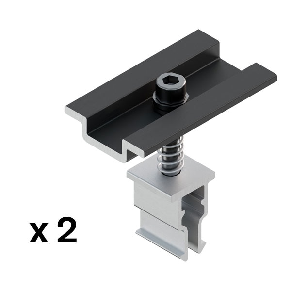 SUNFER S11-B Pinza intermedia negra (2 PCS) - SUNFER