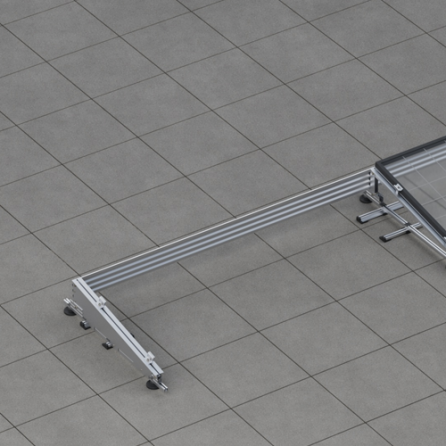 SUNFER 29H-B-10-C Kit B Soporte inclinado lastrado para cubierta plana, horizontal