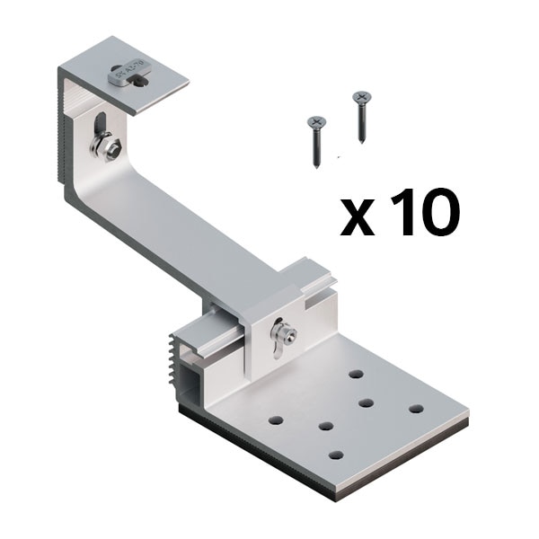 Gancho salvatejas SUNFER S02.4 regulable para teja (10 uds)