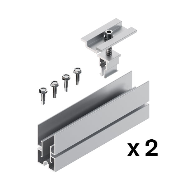 Kit de unión SUNFER S15-1-C para módulos en vertical