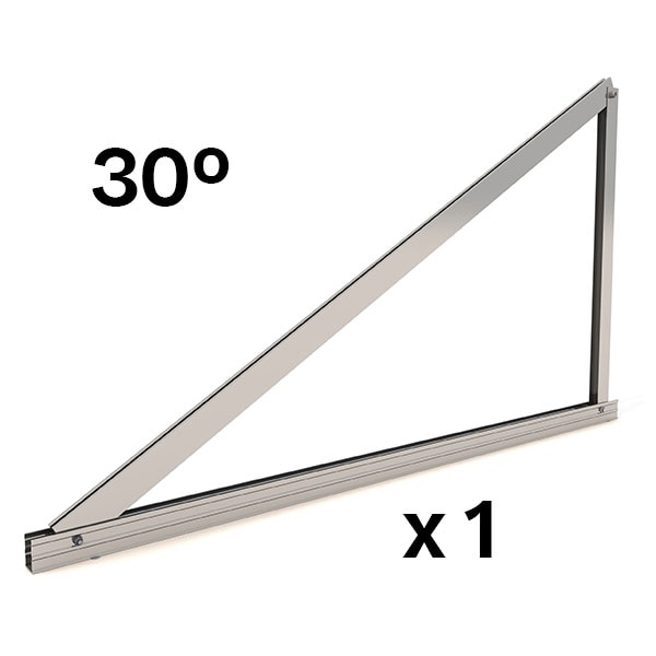 Triángulo cerrado SUNFER TR20H-30-1-C para cubierta metálica, aluminio (1 ud)